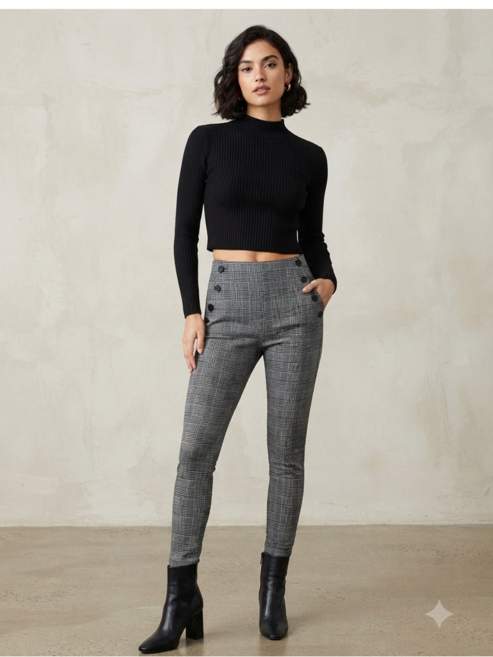Angel Cult Plaid Skinny Pants
